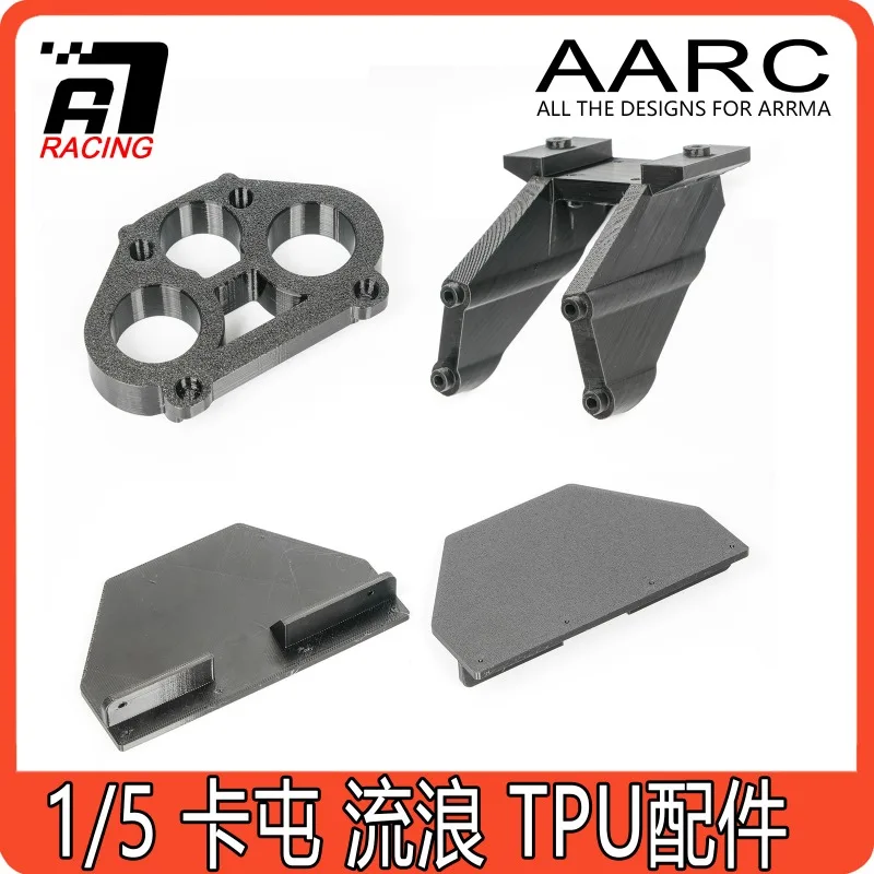 

3D Printed TPU Front Bumper Anti-collision Wing Mount Mudguards Fenders for ARRMA 1/5 Outcast Kraton 8S EXB RC Monster Truck
