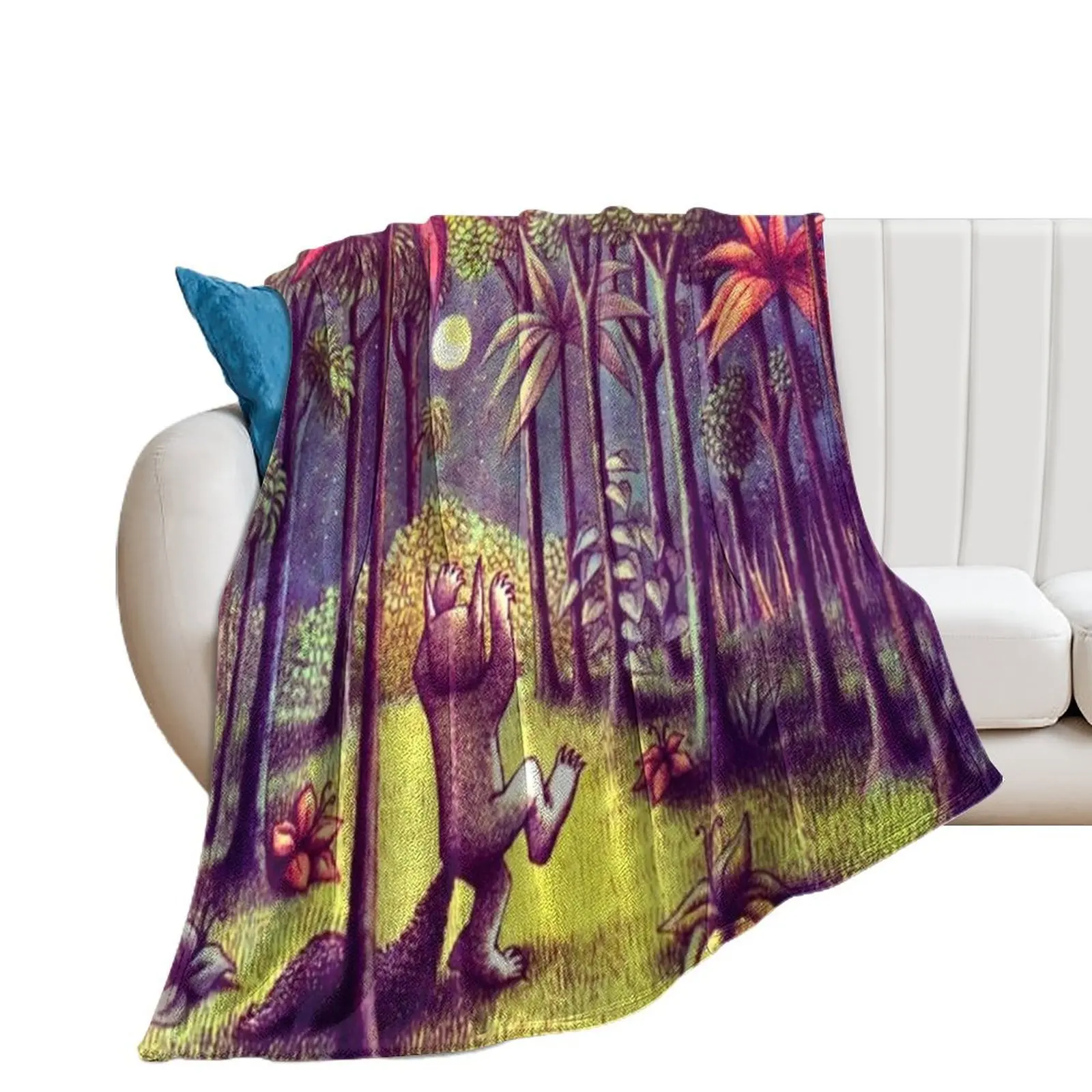 

Let the Wild Rumpus Start Throw Blanket Cute christmas gifts blankets ands Hair Blankets