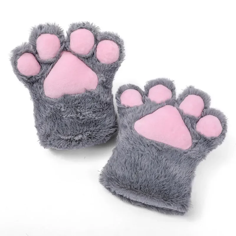 

Japanese Cute Plush Cat Feet Cosplay Party Annual Meeting Performance Props Anime Cat Paws Children's Kawaii Soft Toy Gloves