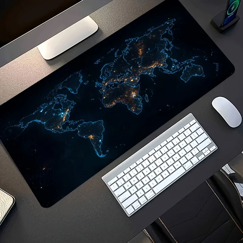 

The terrain pattern designed mouse pad is made of anti-slip and washable rubber material, suitable for home and office use