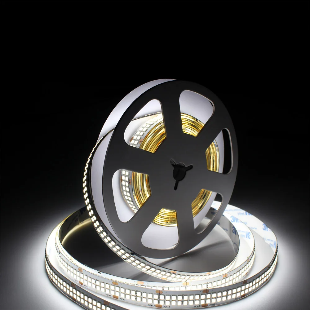 High Efficiency  LED Strip Lights 2835 SMD 110lm/W Super Bright 15mm 480 Leds/m Double Row DC 24V Bande Flexible Lighting