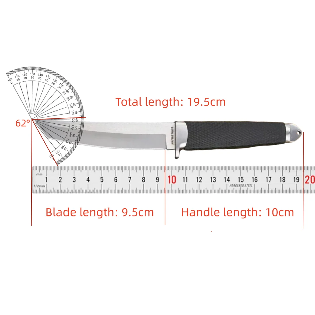 Trzy Piękności Samuraj - Nóż taktyczny, nóż survivalowy do biwakowania w dziczy, nóż awaryjny do przygód