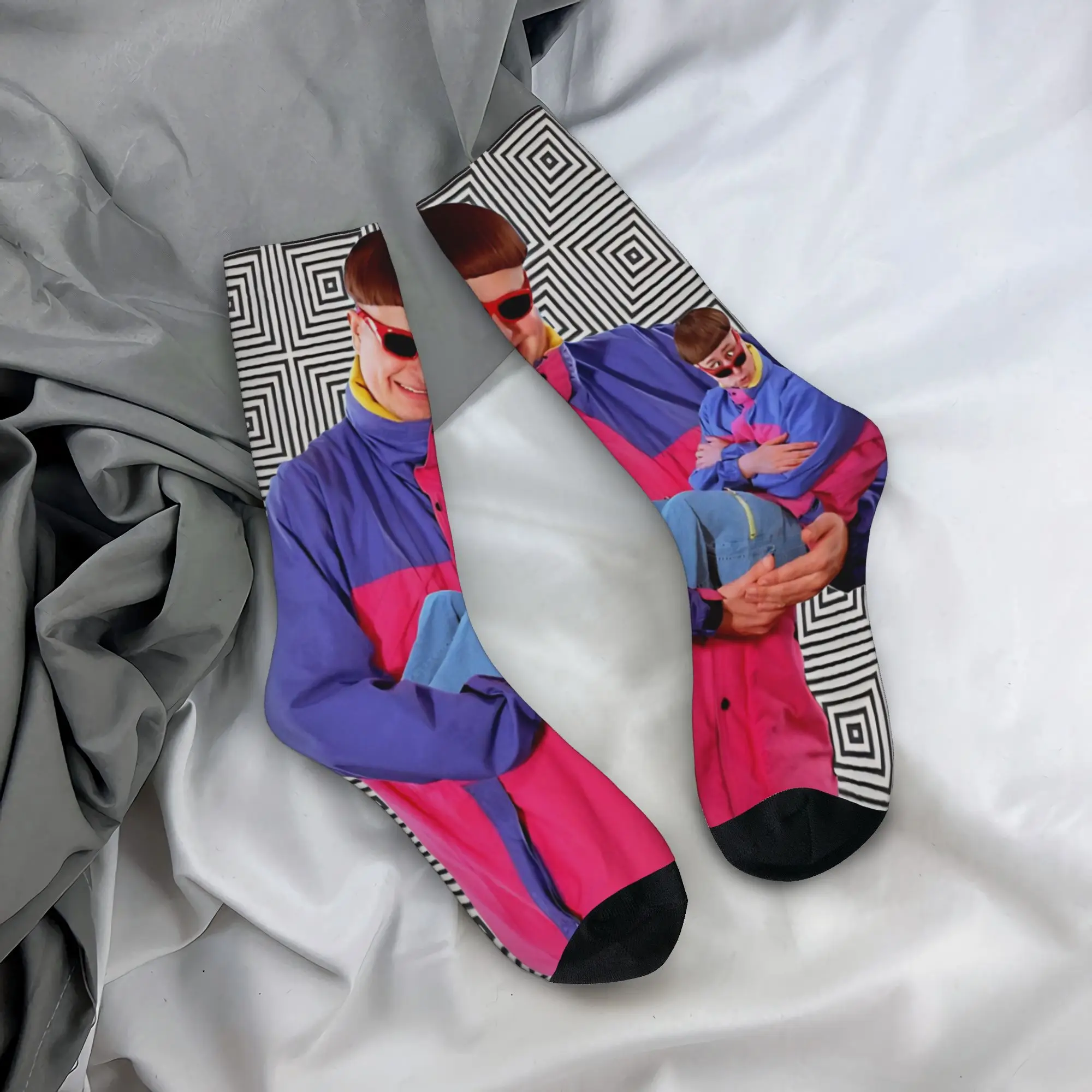 Oliver Tree American Rapper Socks Men Women Polyester Casual  Socks Harajuku Spring Summer Autumn Winter Middle Tube Socks Gifts