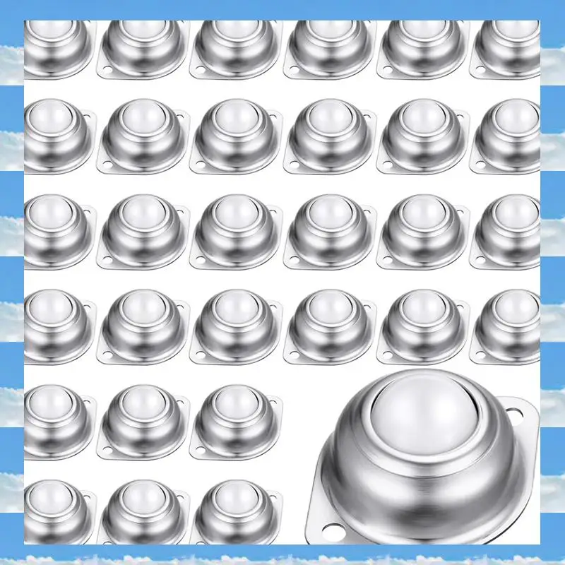 

A11I 30Pc 5/8Inch Roller Ball Transfer Bearing Carbon Steel Round Ball Transfer For Conveyor Roller Stand Transmission System