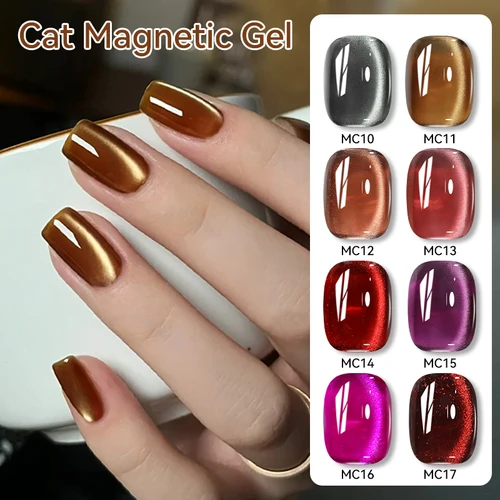 Imagen 2 del producto LILYCUTE 7ML Otoño Invierno luz de luna gato magnético esmalte de uñas en gel cuentas de vidrio cristal remojo UV LED Gel semipermanente