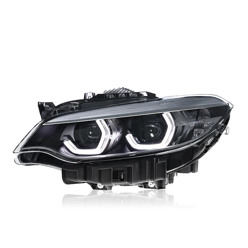 Car Yellow And White Dual Color Headlights For BMW 2 Series M2 F22 F23 Headlight Assembly 2014-2021 Modified LED Spoon DRL Lens