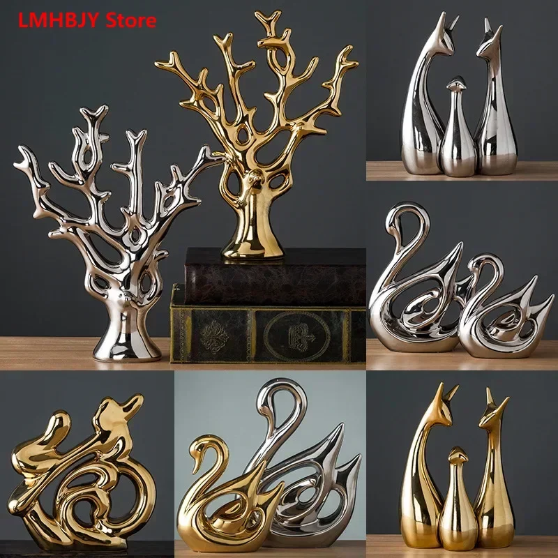 

Home Decorations Handicrafts Family Rooms Living Rooms Wine Cabinets Fashionable Decorations Creative Electroplating Wealth Tree