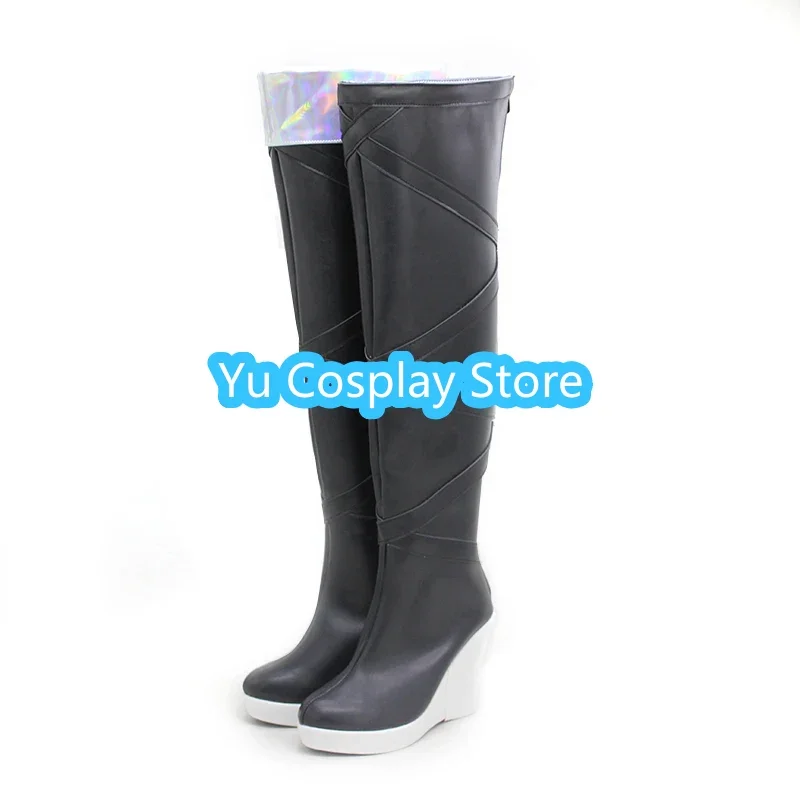 Seraphine Cosplay Shoes Game LOL The Starry-Eyed Songstress Cosplay Props PU Leather Shoes Halloween Carnival Boots Custom Made