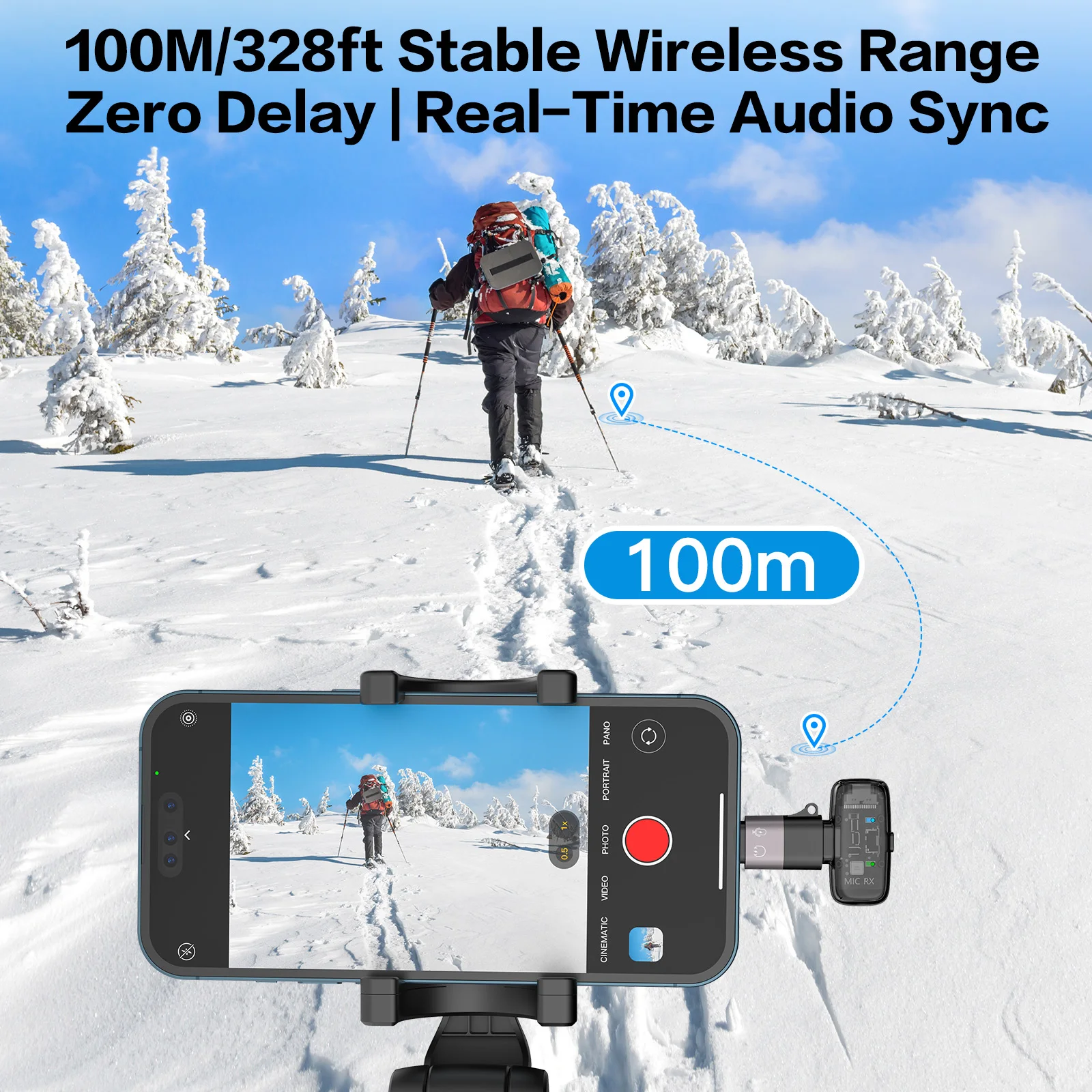 ZealSound Wireless Microphone for Vlogging and Live Streaming 5