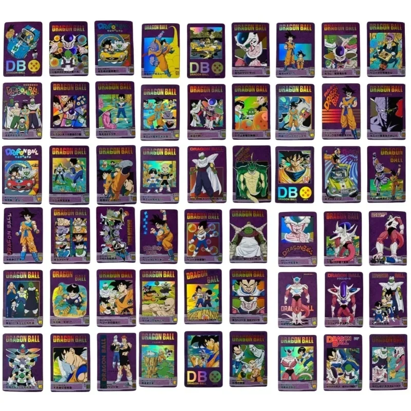 54pcs/set Dragon Ball Storm The Sixth Bullet Self Made Refraction Grid Flash Card Anime Classics Game Collection Cards Toy Gift