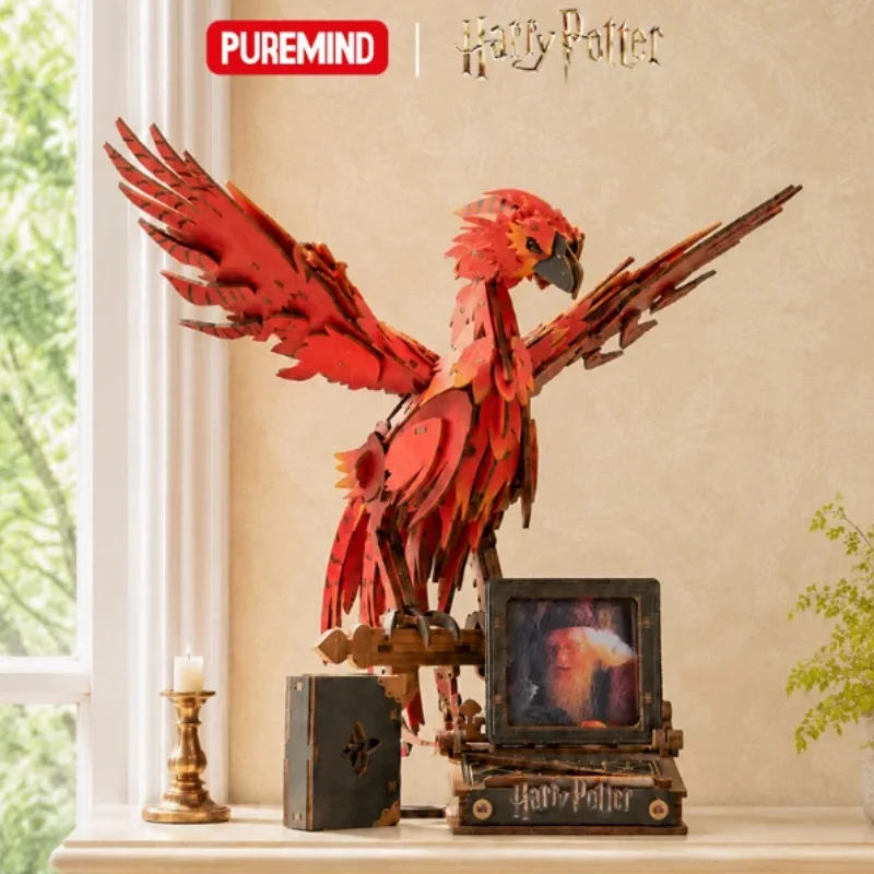 PUREMIND Fawkes Phoenix Building Block Set Harry Potter Magic World Animal Model DIY Assembly Desktop Accessories Holiday Gifts