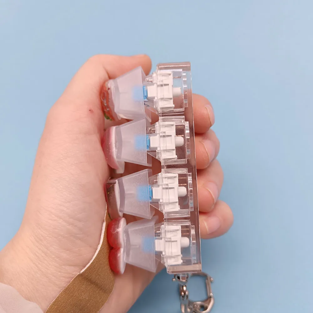 Schlüssel kappe Schlüssel bund Handy Anhänger Obst Kawaii Schlüssel ring Fingers pitze Dekompression Neuheit Pop Zappeln Spielzeug Valentinstag Weihnachts geschenk – Detail 2