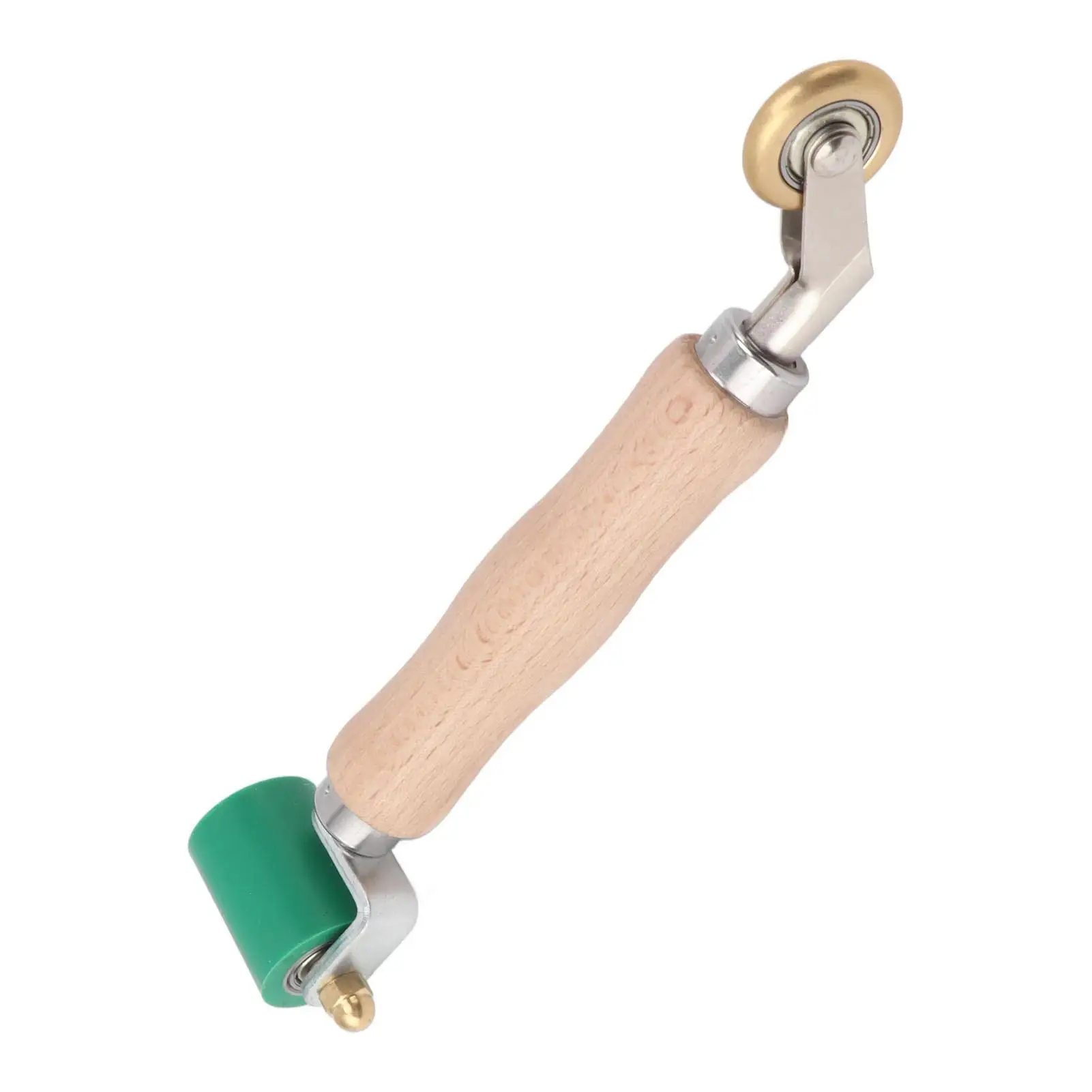 40mm Silicone Seam Roller with Brass Wheel & Wood Handle - Ideal for Wallpaper, for pvc , and TPO Welding