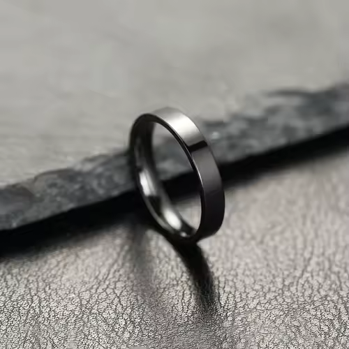 Fashion Charm Jewelry Ring for Men Women Stainless Steel Black Rings Wedding Engagement High Quality Matte Male Accessory - Image 7