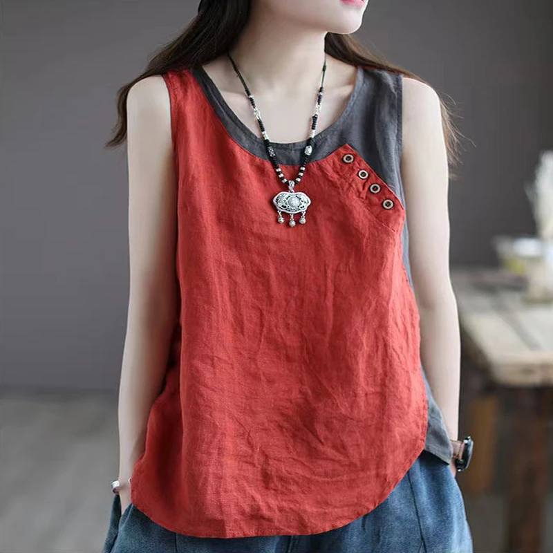 Chinese traditional clothing Women's Cotton  Linen Summer Vintage Top Loose Tang Suit Chinese Blouses For Women Oriental Dress