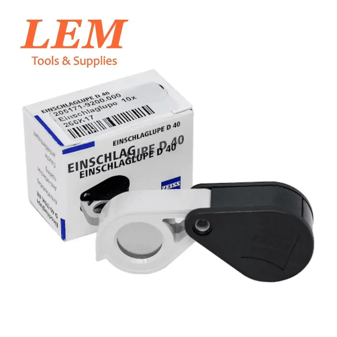 

NEW Zeiss Optics D40 10x Jewelers Professional Diamond Gemstone Aplanatic Achromatic Pocket Magnifier Loupe