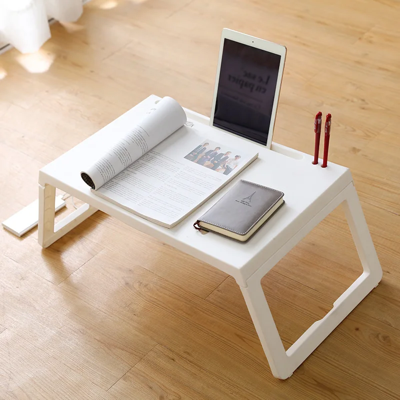 Foldable Computer Desk Bedroom Lazy Person Small Square Stool Student Dormitory Bed Study Table Month Table Home Furniture