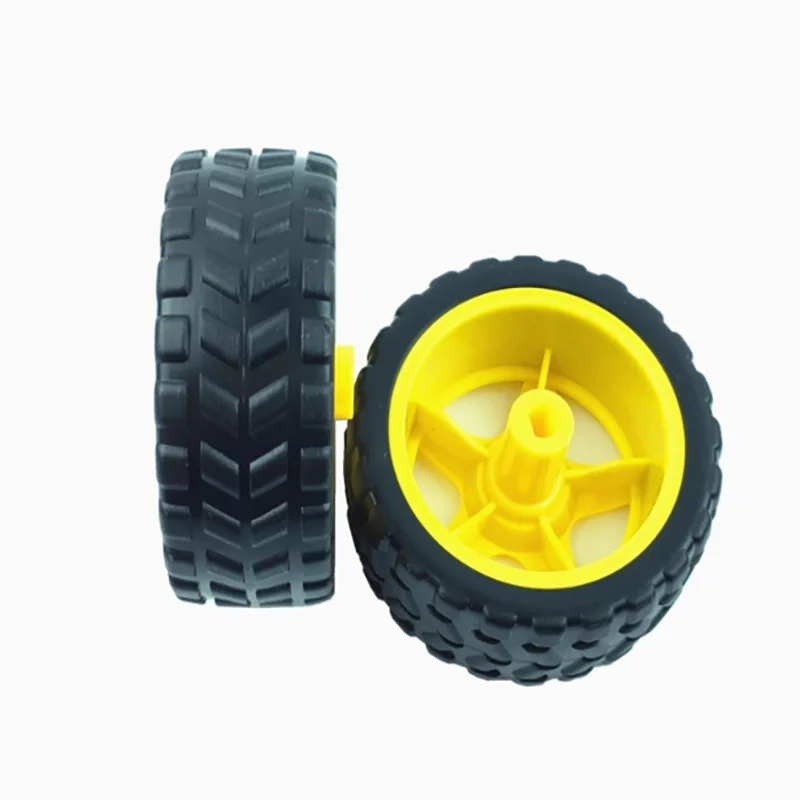 محرك TT يدعم الإطارات، محرك TT للسيارة الذكية، 65 مم، نمط ثمانية أشكال، عجلات روبوت لتجنب العوائق