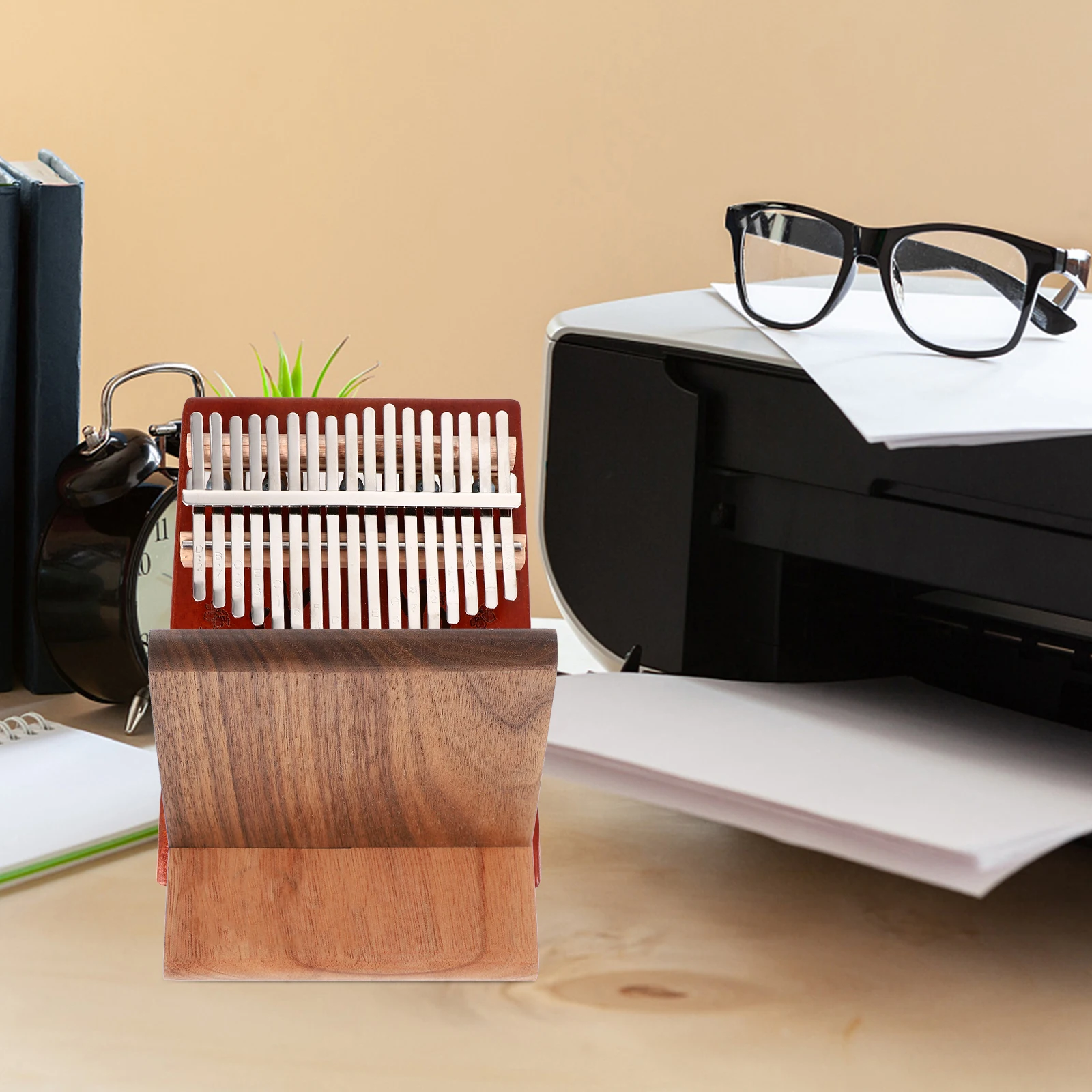 

Kalimba Bracket Finger Piano Stand Thumb Display Holder for Solid Wood Portable