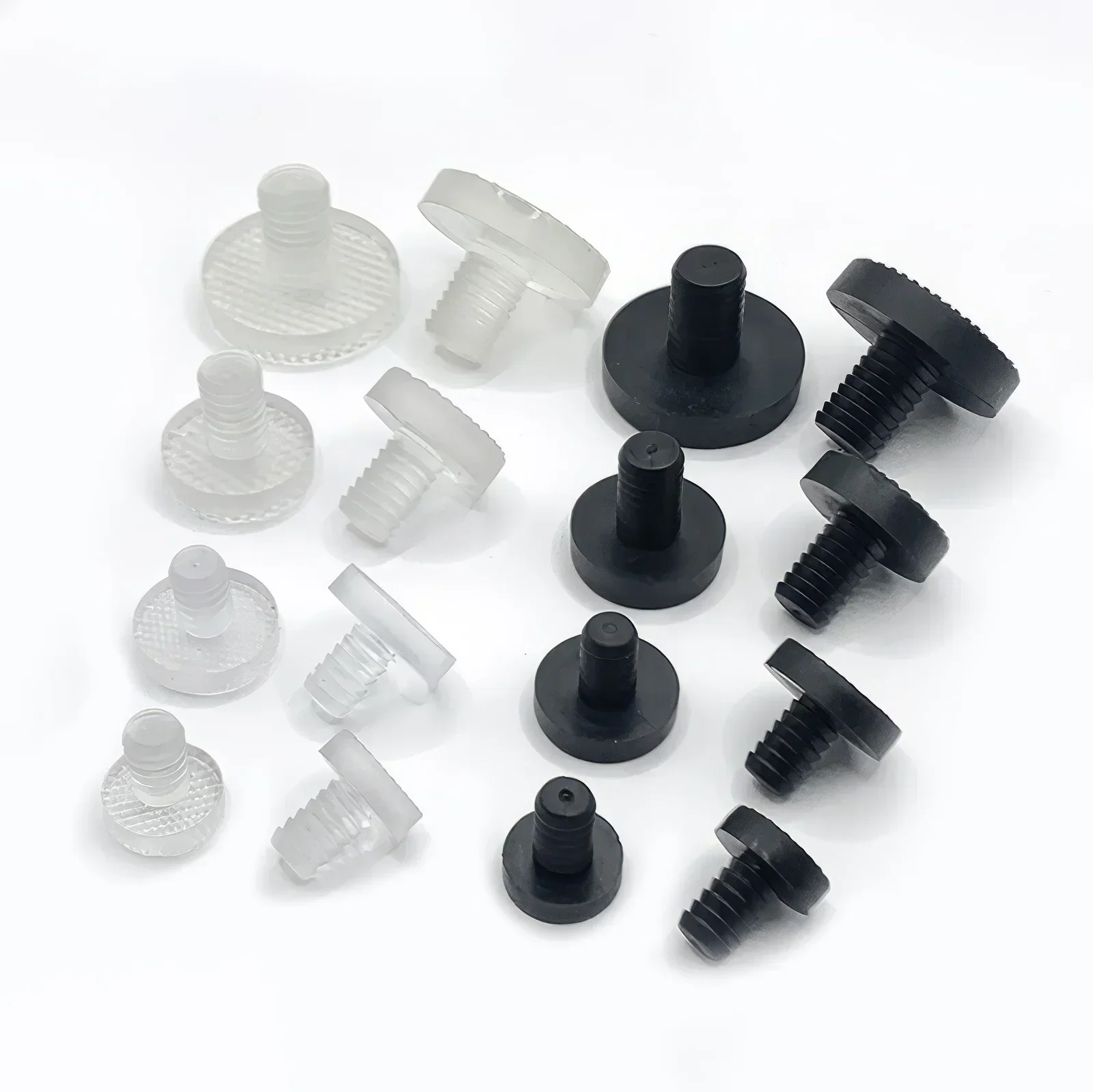 Mini Rubber Hole Plugs Clear Rod Dust Plug Table Chair Foot Nail Furniture Leg Silencer Glide Slide Pad Caps Floor Protector