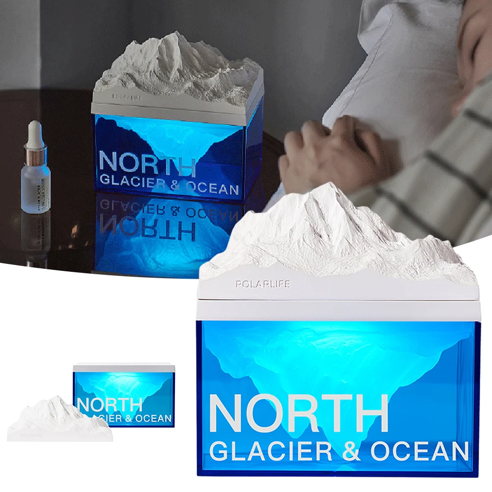 Glacier Night Light Wireless Speaker With Aromas Stylish Small Amplifieds Speaker For Desktop Study