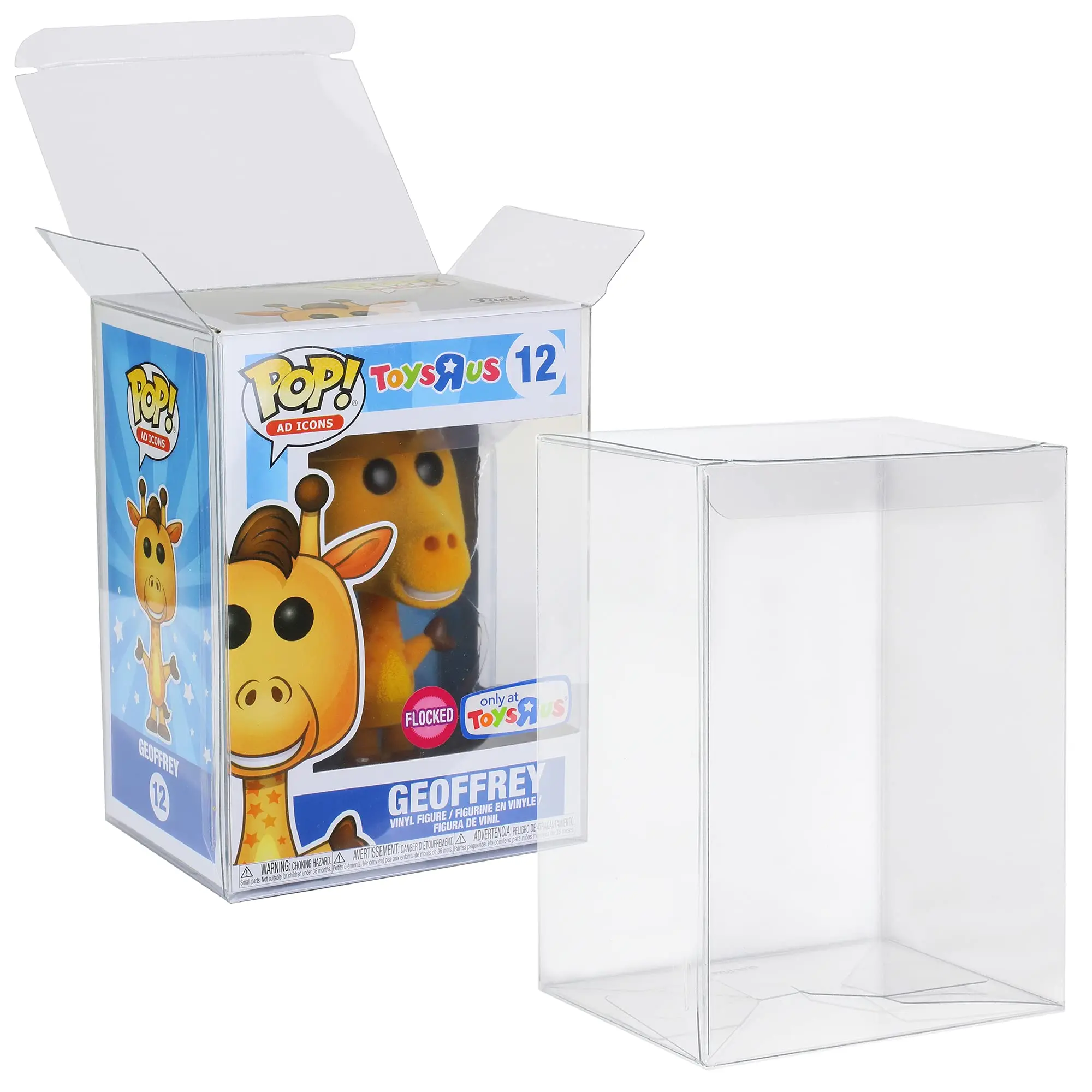 

Pop Protector Case for 4 Inch Funko Pop Figures,Thick Crystal Clear Heavy Duty Plastic Display Box Storage Box for Vinyl Figures