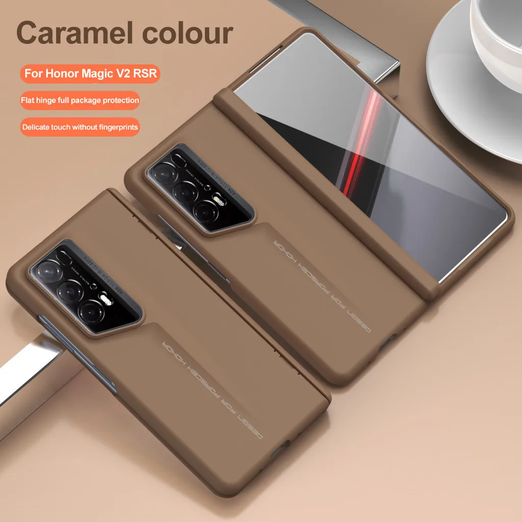 Hinge Protection Cover For Honor Magic V2 RSR Porsche Design Stylish Hard PC Shockproof Skin Feel Foldable Back Cover