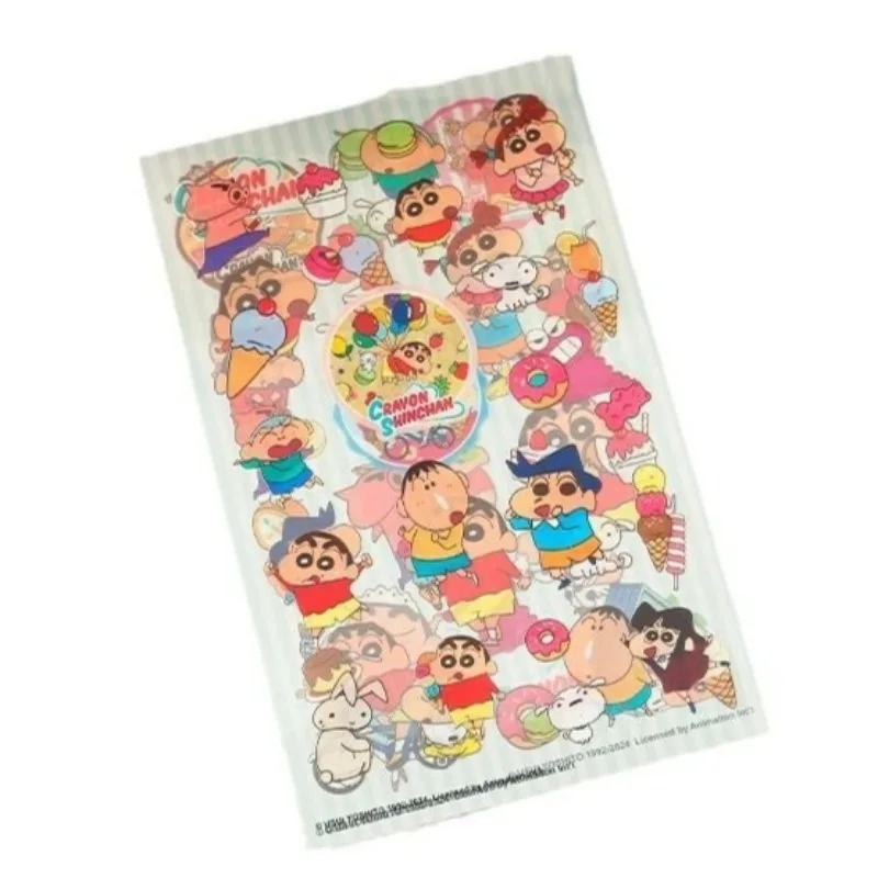 

New Crayon Shin-chan PET Stickers Cute Cartoon Journal DIY Material Phone Case Decoration Material Fashion Personality Sticker