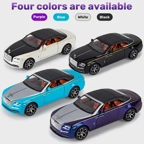 1:24 シミュレーションロールスロイスシャドウ合金車モデルサウンドとライトプルバックおもちゃの車スポーツカー男の子コレクション装飾品ギフト