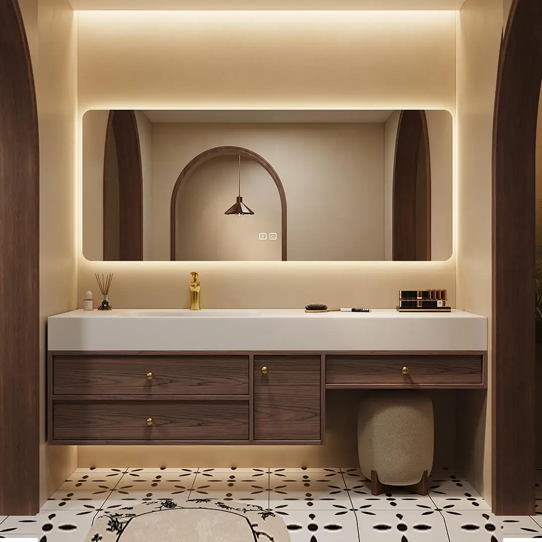 

Комод, шкаф для ванной комнаты, комбинированная встроенная раковина, унитаз, умывальник, каменная плита, бесшовный умывальник