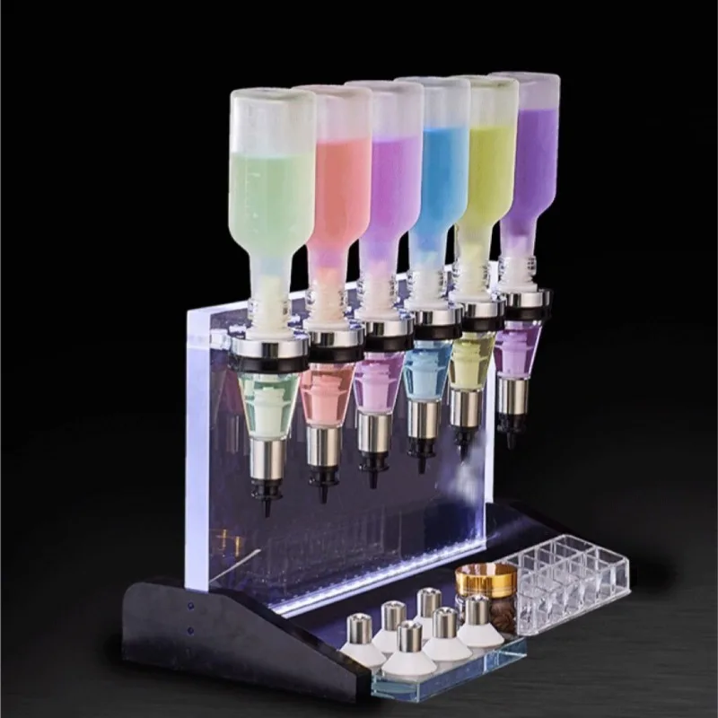 Exquisite bulk perfume bar, mini counter 6 pump head dispenser
