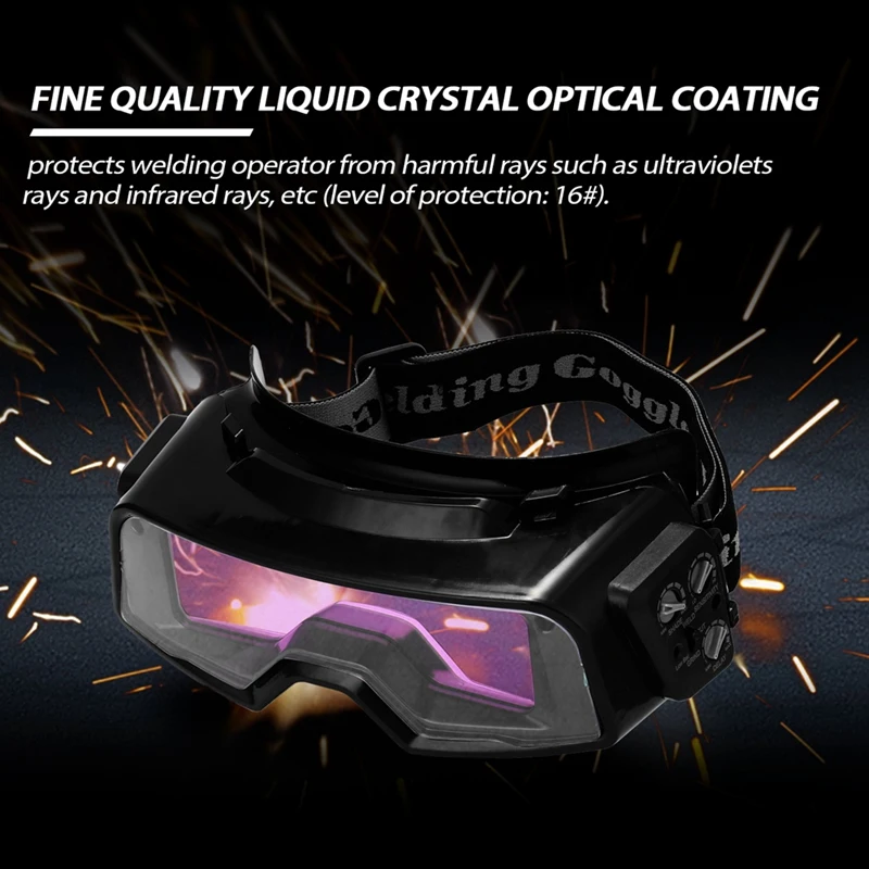 1 PCS Automatic Darkening Welding Glasses Mask Welding Cap Professional Weld Glasses Goggles For TIG MIG
