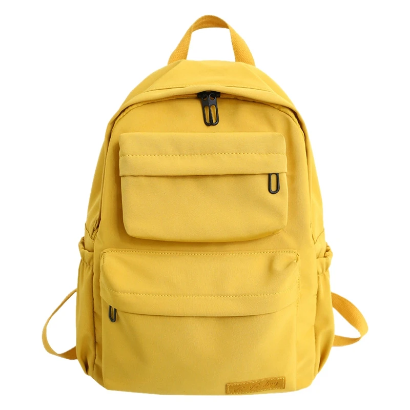 

Ladies Travel Nylon Waterproof Backpack Teen Schoolbag Casual Campus Style Backpack Large Capacity Student Schoolbag