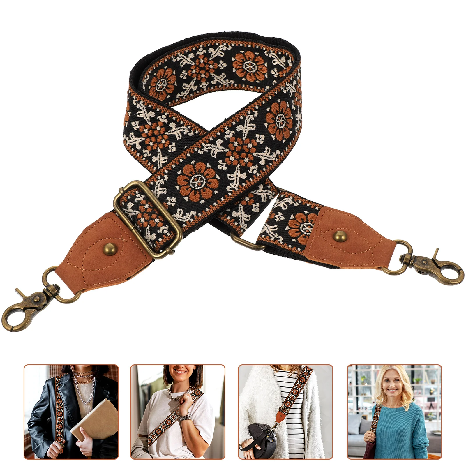 

Adjustable Crossbody Handbag Shoulder Accessory Bag Accessory Women Bag Strap Women Handbags Strap Boho Cotton