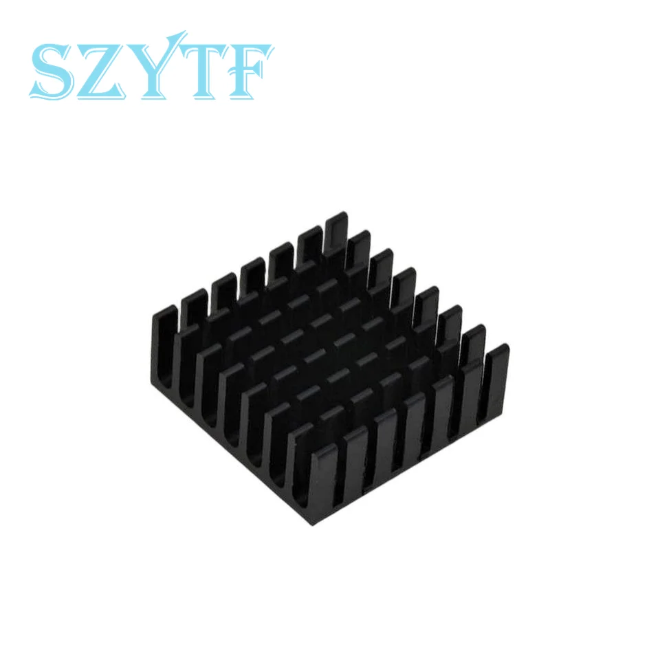 5pcs Heatsink Cooling Fin Aluminum Radiator Cooler Heat Sink for IC Chip LED Silver 22*22*10mm Black 22X22X10mm