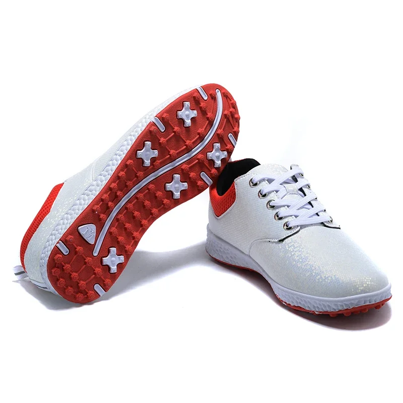 Women Golf Shoes Outdoor Non-Slip Golf Sneakers Comfort Walking Sneakers Girls White Black Golf Training Sneakers