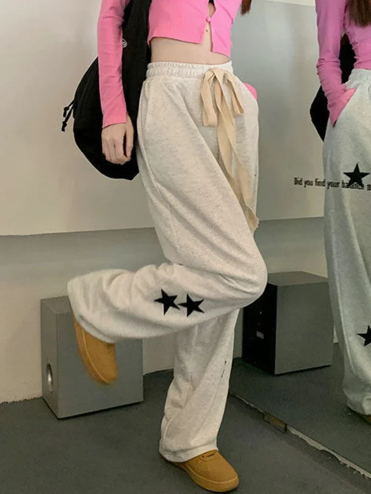 Casual Pants Women S-4XL Loose Streetwear Y2k Retro All-match Fashion Ulzzang Hot Girls Empire Leisure Sporty Spring Personality