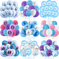 Disney Frozen Balloons 12inch Girls Favors Birthday Party Decor Globlos Kids Birthday Toy Gift Anna and Elsa Ballon Baby Shower