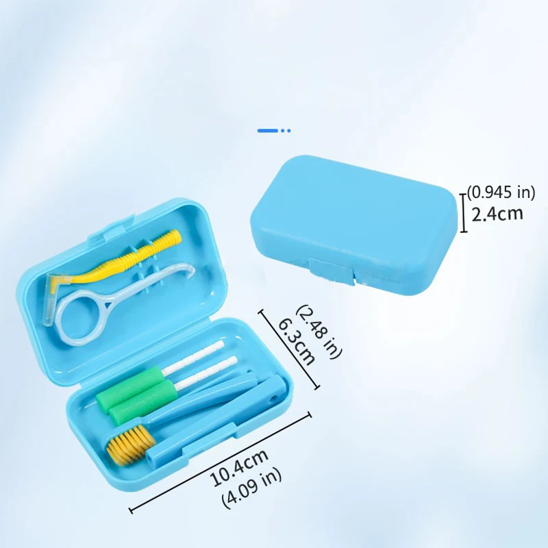 Oral Orthodontic Toothbrush Set With Interdental Brush Toothbrush Tongue Scraper Aligner Chew Relief Wax Braces Remove Hook image 6
