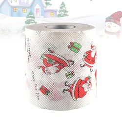 Christmas Gifts Paper Napkins Decorative Santa Claus Toilet Towels Tissue Printed