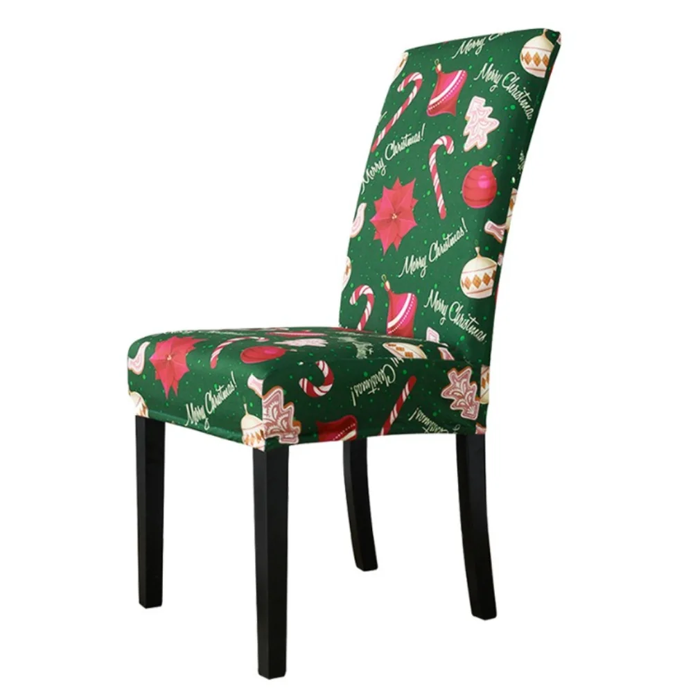 

Seat Protector Christmas Chair Cover Xmas Decoration Cute Dinner Chair Seat Cover Creative Cartoon Wear for Chairs New Year