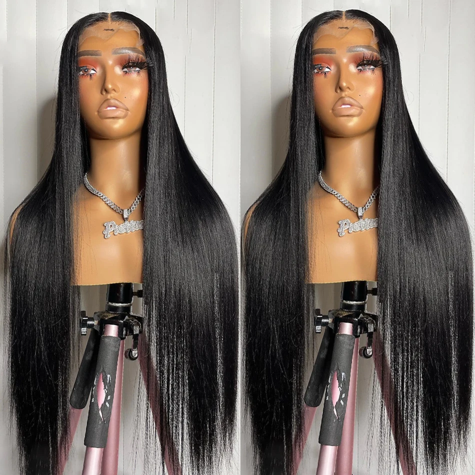 

150-180% Density Human Hair Wigs For Black Women Pre Plucked Brazilian Wig 13x4 13x6 HD Transparent Lace Front Human Hair Wigs