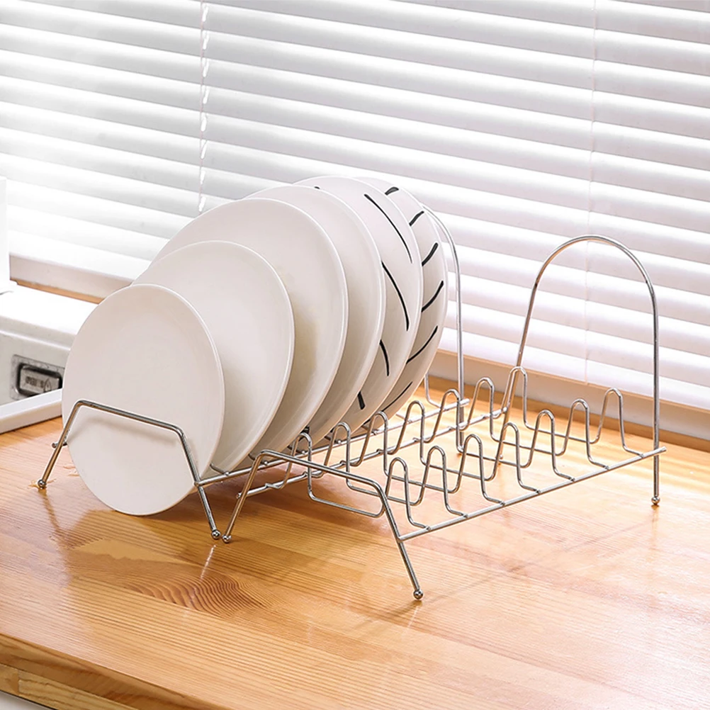 

Wall-mounted Silver Dish Drying Rack Stainless Steel Drain Kitchen Sink Organizer