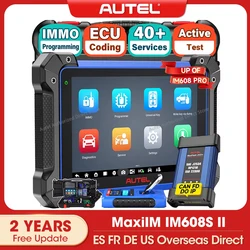 Autel MaxiIM IM608S II Key Programmer Immobilizer All Systems Diagnostic Tools J2534 ECU Programming 3000+ Tests 2 Years Update