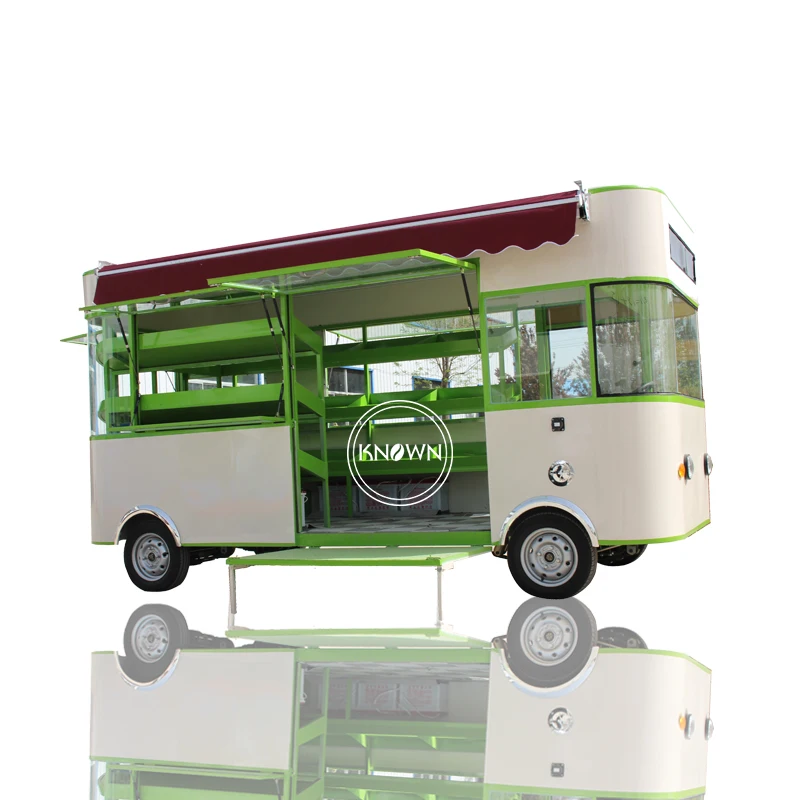 ที่กำหนดเองไอศครีมมือถือรถบรรทุก Fast Street ครัวรถเข็นอาหารกลางแจ้งฮอตดอกตู้หยอดเหรียญ