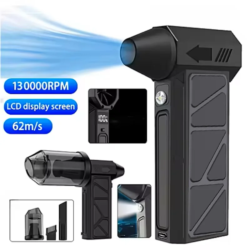 Mini Compressed Air Dust Collector Portable Handheld Fan Electric Small Blower Mini Jet Turbo Fan Cleaning