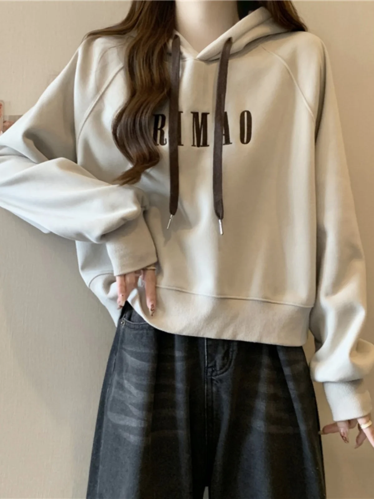 Com capuz novo em hoodies feminino y2k roupas femininas bloqueado emblished uflage padrões cor-bloqueando roupas soltas