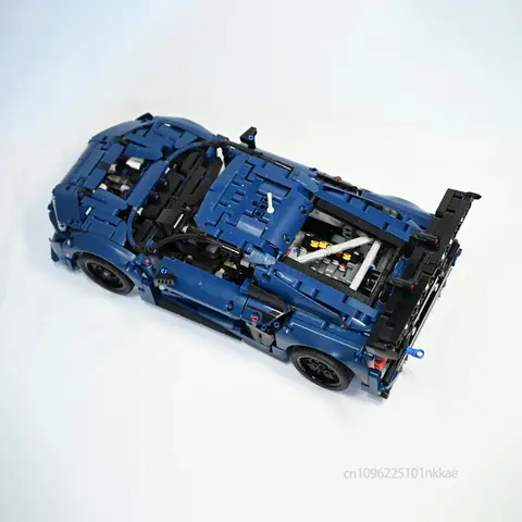 NYA Tekniska 42154 R8 LMS GT3 Super Sportbil Byggstenar Skala 1:12 Racingfordon Gör-det-själv Monteringsbil Klossar Barn Presenter 10 best sales Audi R8 Lego - №6