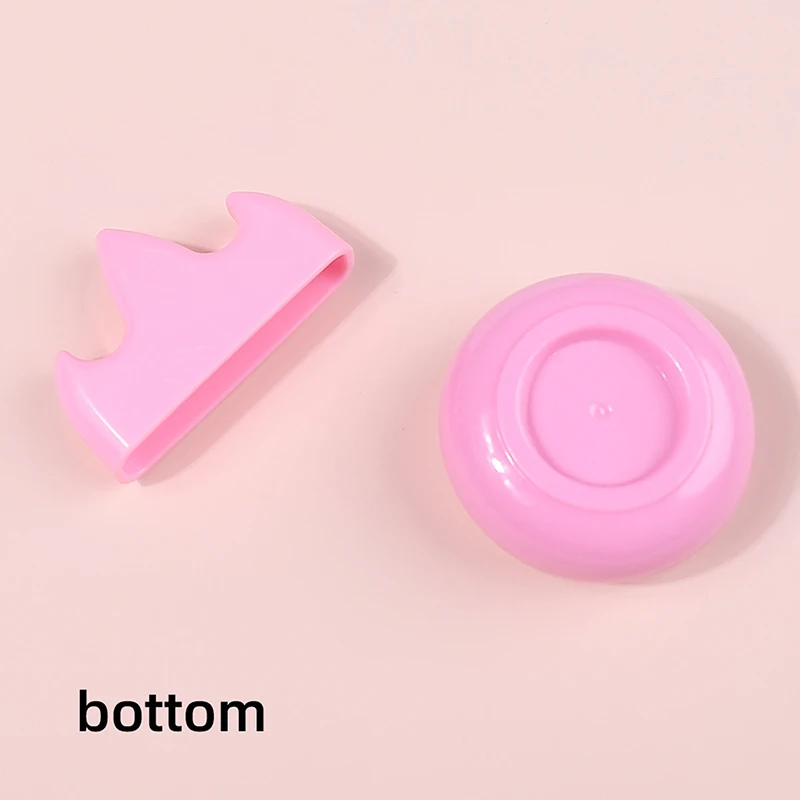 1Set Pink Nail Art Brush Cleaner Plastic Holder UV Acrylic Gel Pen Pot Cleanser Cup Washing Cup Nail Brush Holder Tools