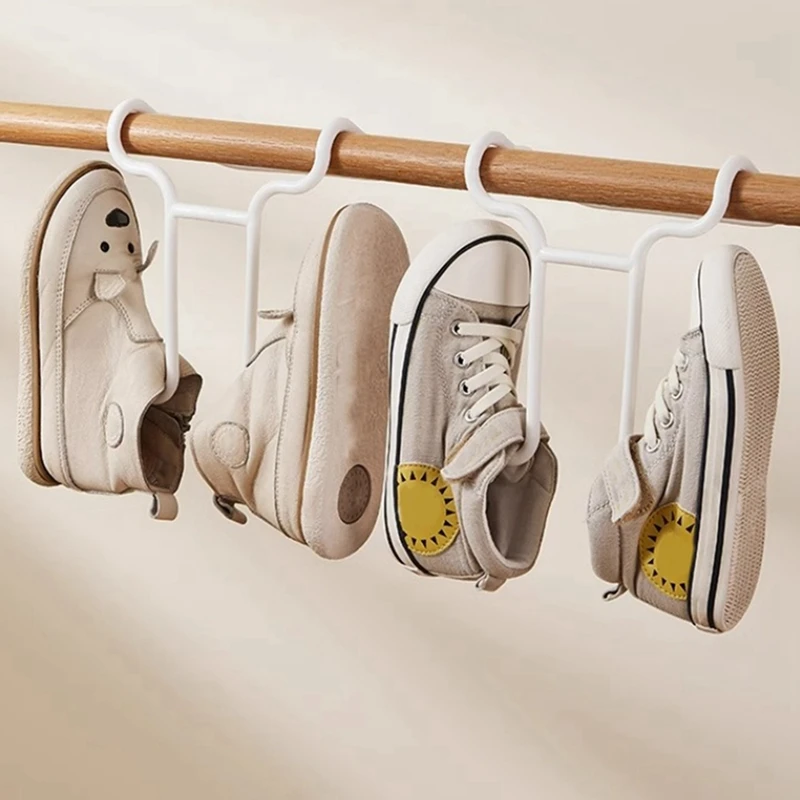 Zapatero multifunción para niños, estante colgante para secar zapatos, organizador de ahorro de espacio